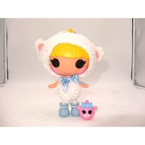 Lalaloopsy Littles Bow Bah Peep with Pet Pink with Blue Bow Lamb